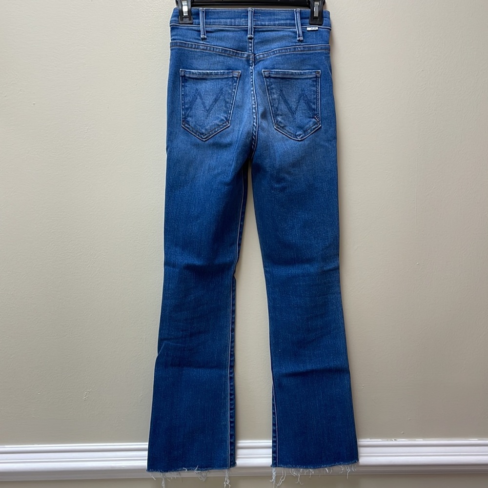 New MOTHER The Hustler High-Rise Ankle Fray Jeans in Layover!!🔥🔥🔥 - Picture 10 of 16